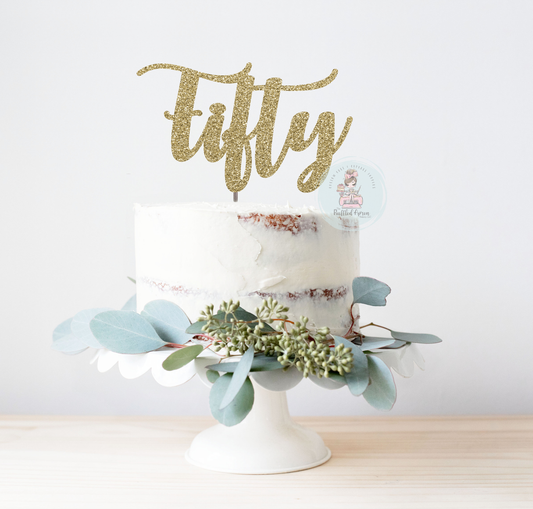 Fifty Cake Topper
