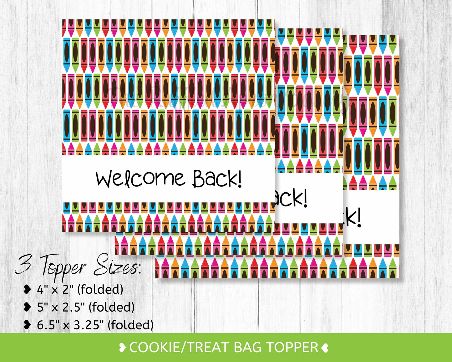 Welcome Back Cookie Bag Topper