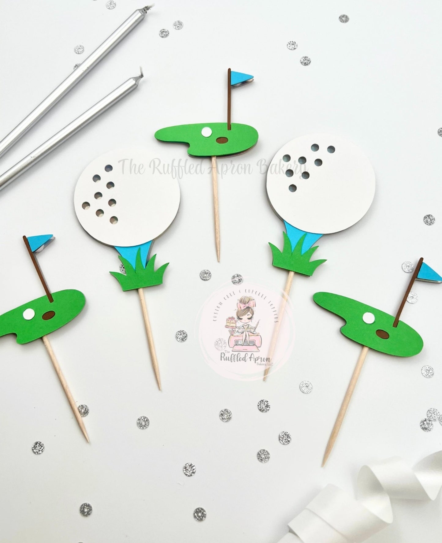 Golf Cupcake Toppers