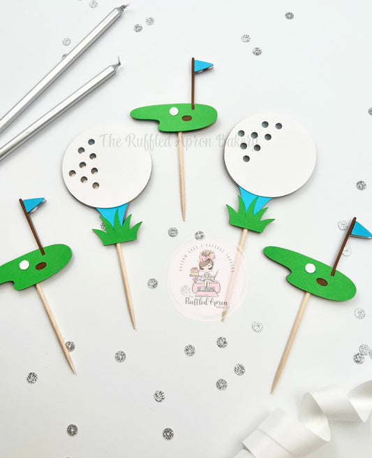 Golf Cupcake Toppers
