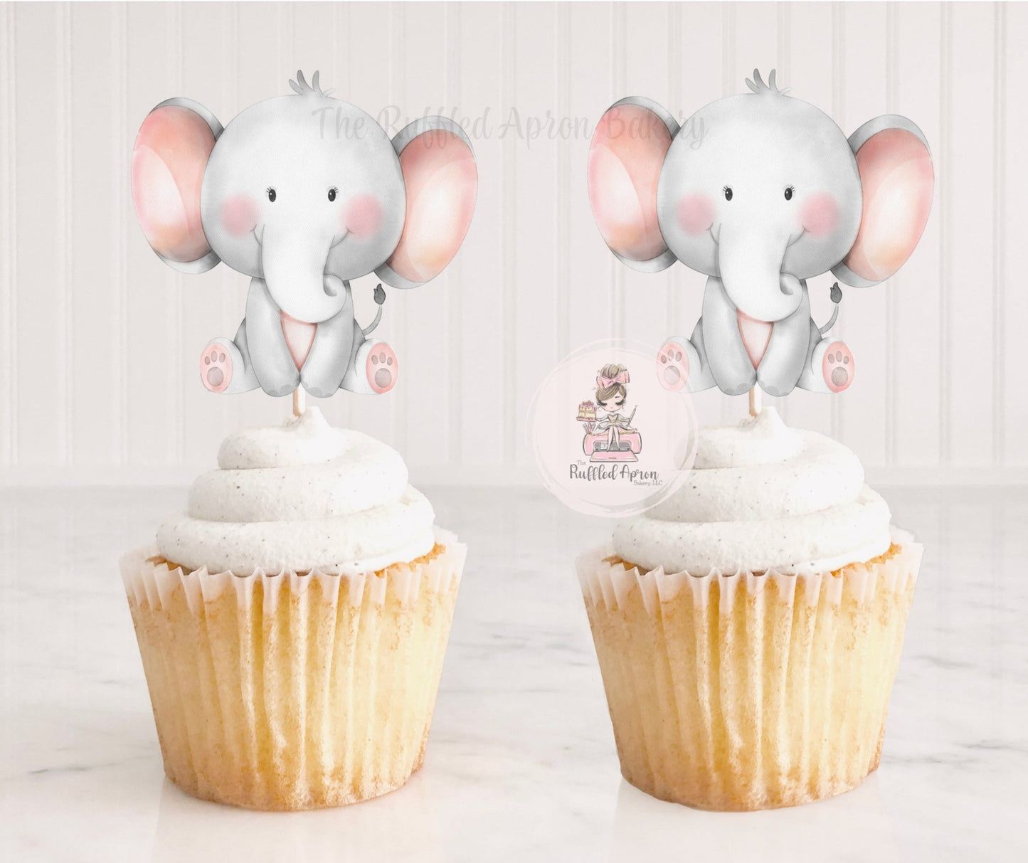 Elephant Cupcake Toppers