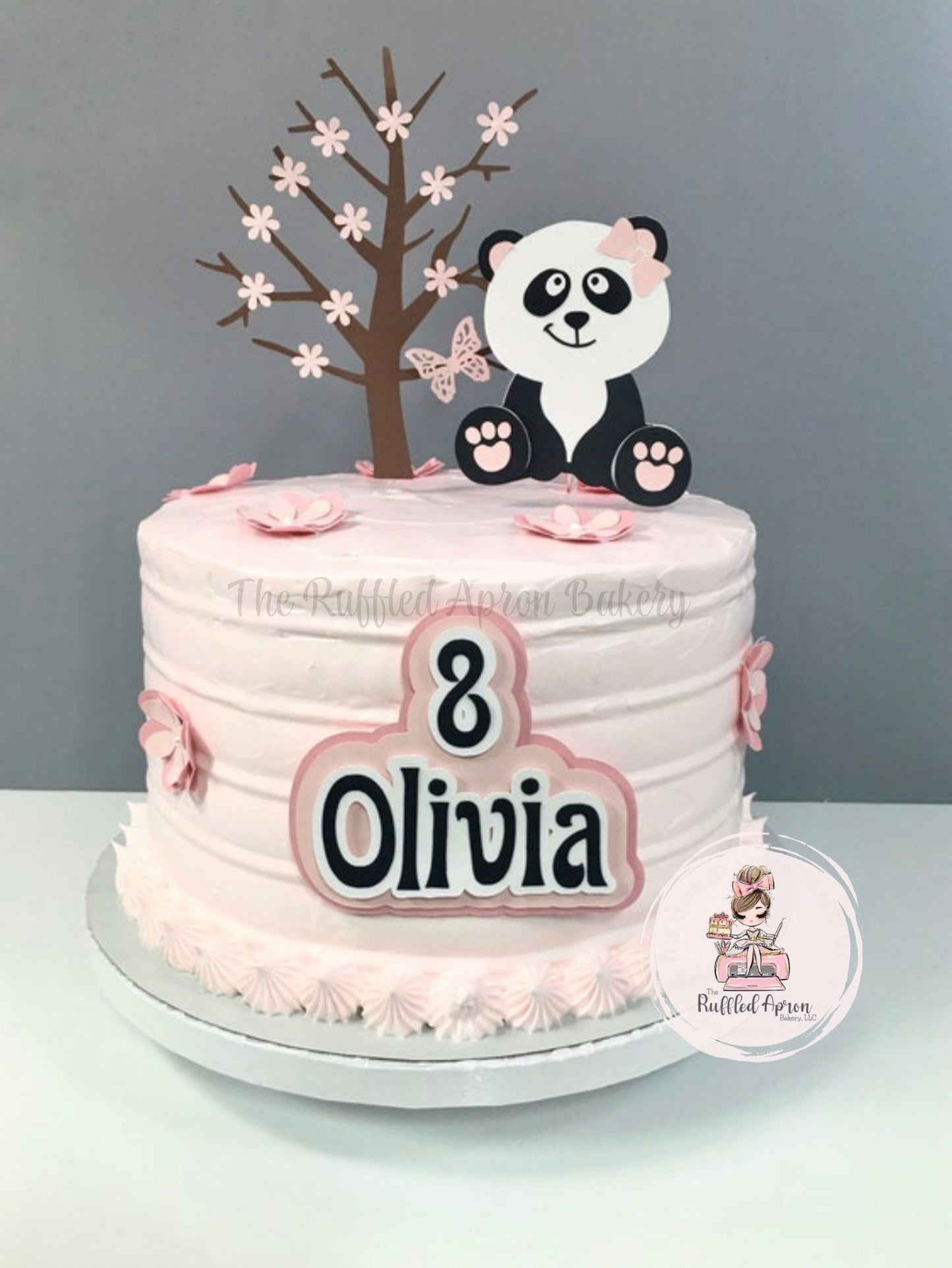 Panda & Tree Cake Topper Set