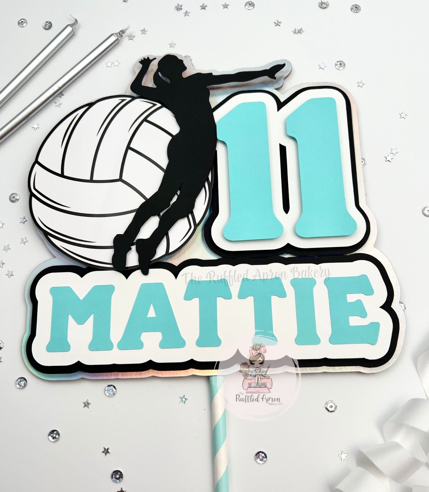 Volleyball Cake Topper
