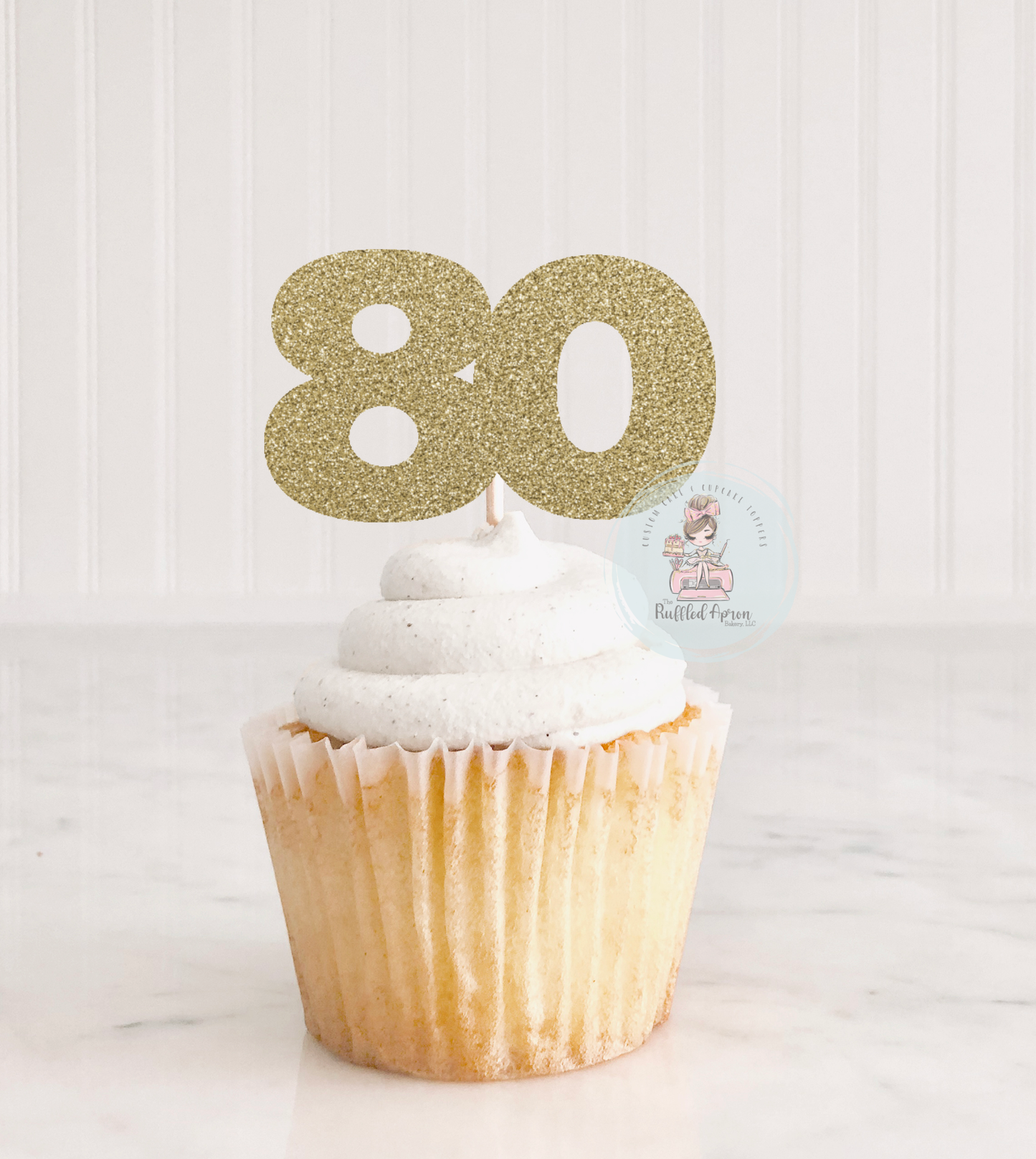 Eighty Cupcake Toppers