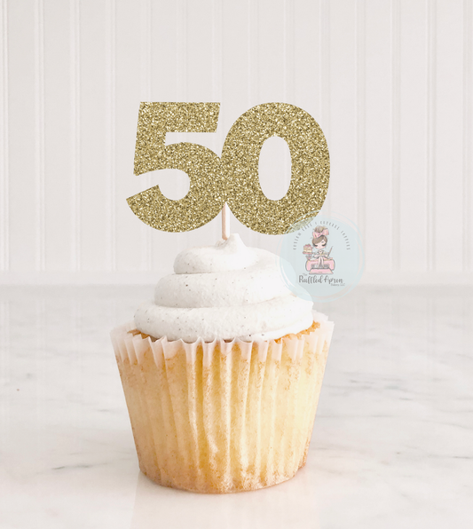 Fifty Cupcake Toppers
