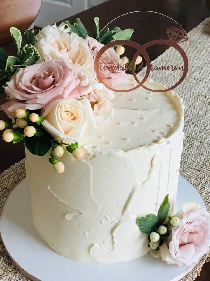 Wedding Rings Cake Topper