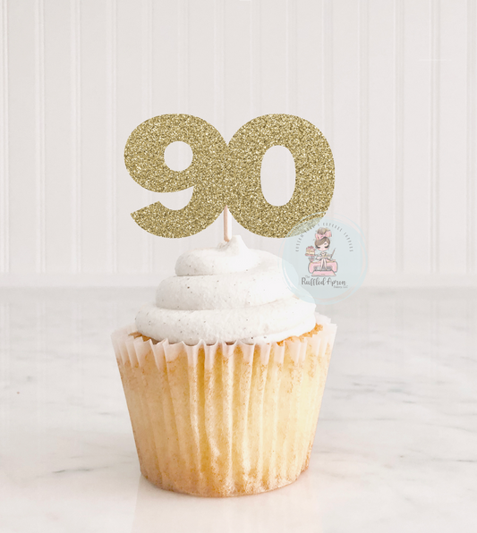 Ninety Cupcake Toppers