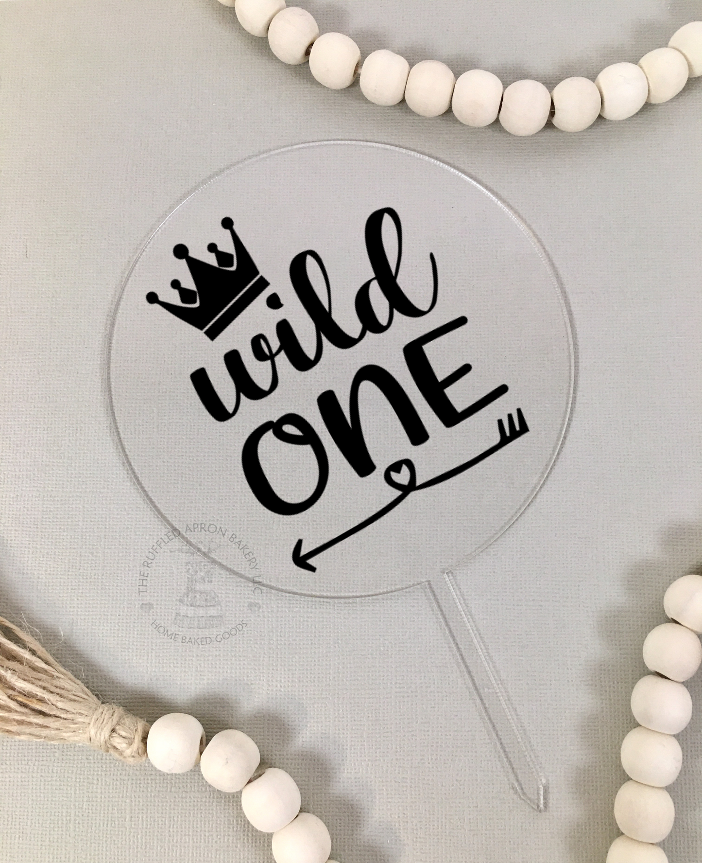 Wild One with Crown Cake Topper